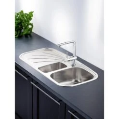 OBI Einbauspüle Quadra Duo 100 Edelstahl Eckig 5 OBI Einbauspüle Quadra Duo 100 Edelstahl Eckig -Küchenbedarf Geschäft 0787300264 ab01 16 03 16 2