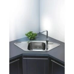 OBI Eckeinbauspüle Canto Basic 92 Edelstahl Eckig -Küchenbedarf Geschäft 135446 picture 3