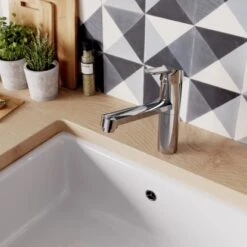 Ideal Standard Küchenarmatur Ceraflex BlueStart Verlängerter Sockel Chrom -Küchenbedarf Geschäft 188292 3049 4