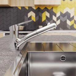 Ideal Standard Küchenarmatur Ceraflex BlueStart Herausziehbare Handbrause Chrom -Küchenbedarf Geschäft 188341 3049 5