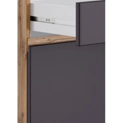 Held Möbel Küchenunterschrank Turin 60 Cm 1 Tür 1 Schublade Graphit/Wotaneiche -Küchenbedarf Geschäft 189414 11016600 CU 09
