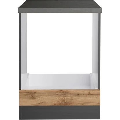 Held Möbel Herdumbauschrank Turin 60 Cm Wotaneiche/Graphit 3 Held Möbel Herdumbauschrank Turin 60 Cm Wotaneiche/Graphit – Bild 3