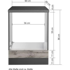 Held Möbel Herdumbauschrank Turin 60 Cm Wotaneiche/Graphit 16 Held Möbel Herdumbauschrank Turin 60 Cm Wotaneiche/Graphit -Küchenbedarf Geschäft 189473 11016600 VM 06