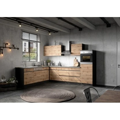 Held Möbel Kühlschrank/Ofenumbauschrank Turin 60 Cm Wotaneiche/Graphit 14 Held Möbel Kühlschrank/Ofenumbauschrank Turin 60 Cm Wotaneiche/Graphit – Bild 14