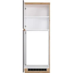 Held Möbel Kühlschrankumbauschrank Turin 60 Cm Graphit/Wotaneiche -Küchenbedarf Geschäft 189568 11016600 S 03