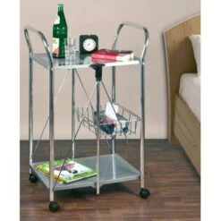 Wenko Beistell- Und Küchenwagen Sunny Silber -Küchenbedarf Geschäft 2910677 1068 900060100 4
