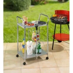 Wenko Beistell- Und Küchenwagen Sunny Silber -Küchenbedarf Geschäft 2910677 1068 900060100 5