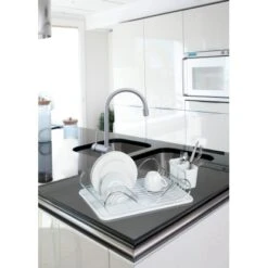 Wenko Geschirrabtropfer Clean Weiß-Chrom 12,5 Cm X 47 Cm X 32 Cm -Küchenbedarf Geschäft 301786 1068 4