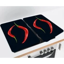 Wenko Herdabdeckplatte Universal Peperoni Duo 2er-Set Für Alle Herdarten -Küchenbedarf Geschäft 389365 1068 03