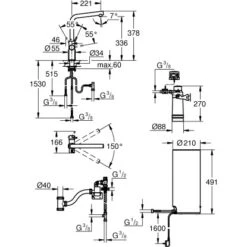 Grohe Einhand-Spültischbatterie Und Boiler Red Duo Size-L Chrom -Küchenbedarf Geschäft 4005176413964 4520 8