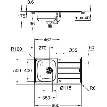 Grohe Set Aus Einbauspüle Und Küchenarmatur Edelstahl 2 Grohe Set Aus Einbauspüle Und Küchenarmatur Edelstahl – Bild 2