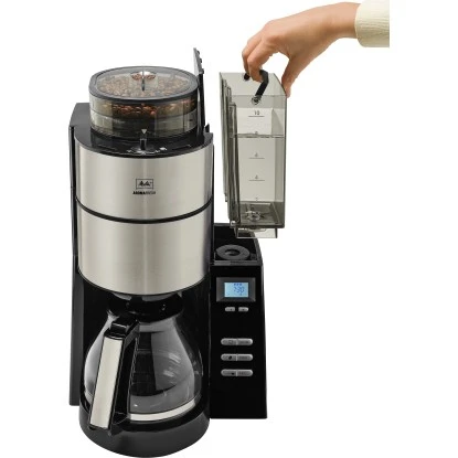 Melitta Kaffeemaschine AromaFresh Glas Schwarz Mit Mahlwerk 2 Melitta Kaffeemaschine AromaFresh Glas Schwarz Mit Mahlwerk – Bild 2
