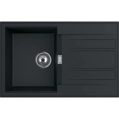 Einbauspüle Granitverbundwerkstoff Schwarz 1 Einbauspüle Granitverbundwerkstoff Schwarz