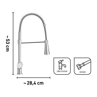 Baliv Küchenarmatur KI-1170 Verchromt 3 Baliv Küchenarmatur KI-1170 Verchromt – Bild 3
