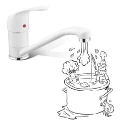 Baliv Küchenarmatur KI-1186 N Weiß -Küchenbedarf Geschäft 4007874117724 S03 080419