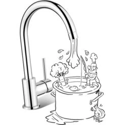 Baliv Küchenarmatur KI-1030 Chrom -Küchenbedarf Geschäft 4007874157416 S03 300518