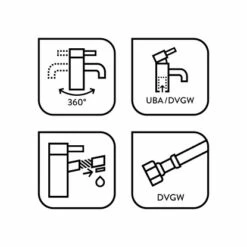 Baliv Küchenarmatur KI-1320 Chrom -Küchenbedarf Geschäft 4007874206503 50