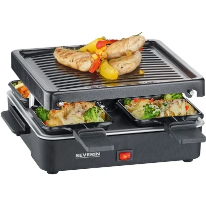 Severin Mini Raclette-Grill RG 2370 Für 4 Pers. 600 W 3 Severin Mini Raclette-Grill RG 2370 Für 4 Pers. 600 W – Bild 3