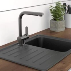 Schütte Spültischarmatur Mit Herausziehbarem Auslauf London Graphit Matt 34 Schütte Spültischarmatur Mit Herausziehbarem Auslauf London Graphit Matt -Küchenbedarf Geschäft 4008431000794 2759 16