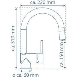 Schütte LED-Spültischarmatur Stella Chrom -Küchenbedarf Geschäft 4008431790558 2759 99