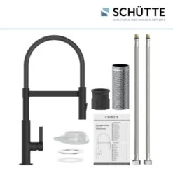 Schütte Spültischarmatur Mit Soft-Touch Schlauch Miami Schwarz-Matt -Küchenbedarf Geschäft 4008431791470 2759 6