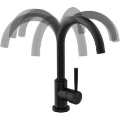 Schütte Design-Spültischarmatur Cornwall Schwarz-Matt -Küchenbedarf Geschäft 4008431791661 2759 6