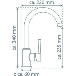 Schütte Design-Spültischarmatur Cornwall Schwarz-Matt -Küchenbedarf Geschäft 4008431791661 2759 7