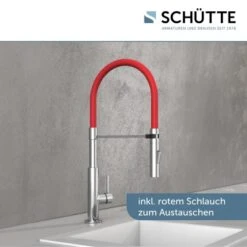 Schütte Spültischarmatur Mit Soft-Touch Schlauch Stilo Chrom-Schwarz 8 Schütte Spültischarmatur Mit Soft-Touch Schlauch Stilo Chrom-Schwarz -Küchenbedarf Geschäft 4008431791807 2759 2
