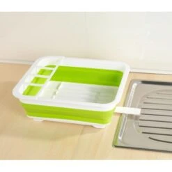 Wenko Geschirrabtropfer Faltbar Weiß-Grün 17 Wenko Geschirrabtropfer Faltbar Weiß-Grün -Küchenbedarf Geschäft 4008838164853 ambiente 06