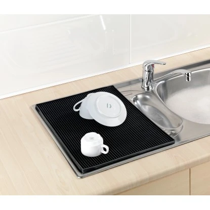 Wenko Abtropfmatte Maxi 40 Cm X 30 Cm Schwarz 3 Wenko Abtropfmatte Maxi 40 Cm X 30 Cm Schwarz – Bild 3