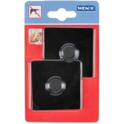 Wenko Turbo-Loc Eckig 2 Cm X 6 Cm X 6 Cm Schwarz -Küchenbedarf Geschäft 4008838308677 1068 03