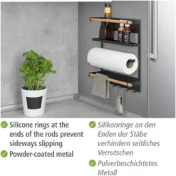 Wenko Küchenregal Magna Schwarz -Küchenbedarf Geschäft 4008838351895 1068 04