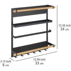 Wenko Küchenregal Magna Schwarz -Küchenbedarf Geschäft 4008838351895 1068 05