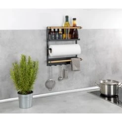 Wenko Küchenregal Magna Schwarz -Küchenbedarf Geschäft 4008838351895 1068 09