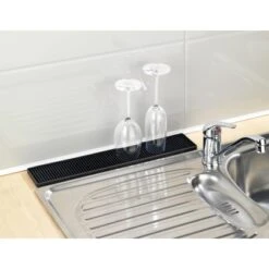Wenko Abtropfmatte Slim 42 Cm Schwarz 10 Wenko Abtropfmatte Slim 42 Cm Schwarz -Küchenbedarf Geschäft 4008838363201 ambiente 01