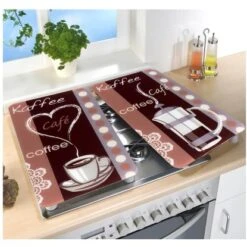 Wenko Herdabdeckplatten Universal Kaffeeduft 2er Set Mehrfarbig -Küchenbedarf Geschäft 4008838568118 1068 03
