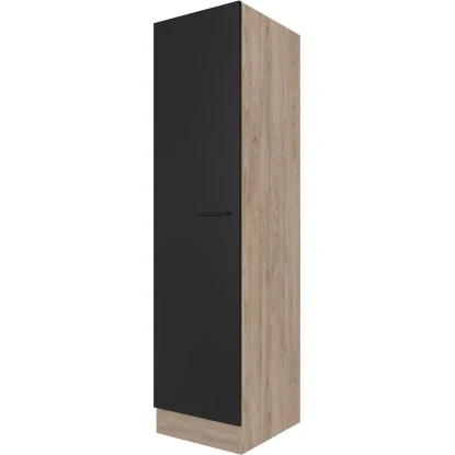 Flex-Well Exclusiv Geschirrschrank Capri 50 Cm Schwarz Matt-Endgrain Oak 1 Flex-Well Exclusiv Geschirrschrank Capri 50 Cm Schwarz Matt-Endgrain Oak