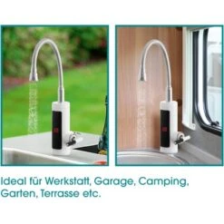 Easymaxx Warm Und Kaltwasserarmatur Mit Integriertem Durchlauferhitzer 3600 W -Küchenbedarf Geschäft 4052926017378 4257 12 AI