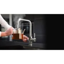 Thermoflow Kochendwasser-Armatur THERMOFLOW100E Mit Eckigem Auslauf -Küchenbedarf Geschäft 4260641227532 4384 9