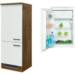 Flex-Well Exclusiv Kühlschrank-Einbauschrank Vintea Mit Kühlschrank EEK: F