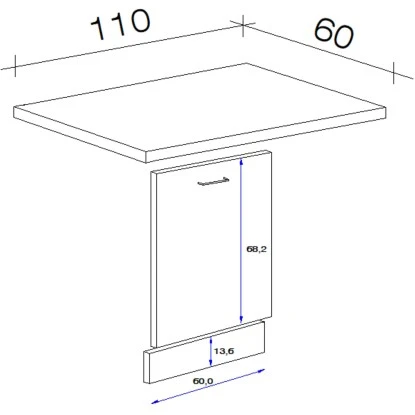 Flex-Well Geschirrspüler-Paket Arizona Quarz Cubanit-San Remo Eiche 3 Flex-Well Geschirrspüler-Paket Arizona Quarz Cubanit-San Remo Eiche – Bild 3