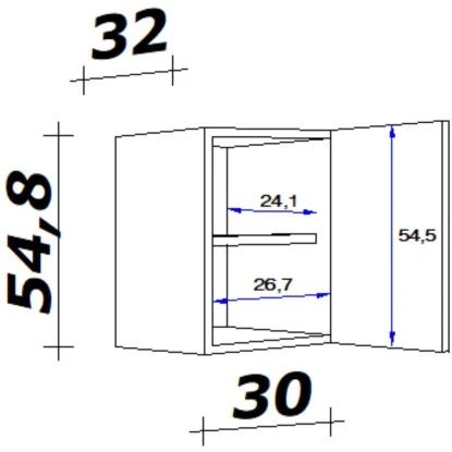 Flex-Well Exclusiv Oberschrank Vintea 30 Cm Magnolie Matt - Lancelot Oak 2 Flex-Well Exclusiv Oberschrank Vintea 30 Cm Magnolie Matt - Lancelot Oak – Bild 2