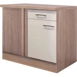 Flex-Well Exclusiv Eck-Unterschrank Orlando 110 X 60 Cm Kaschmir Glanz