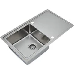 Respekta Einbauspüle Chicago 86 Cm X 50 Cm Edelstahl -Küchenbedarf Geschäft 45546 4384 CHICAGO86X50 04