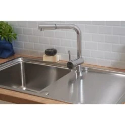 Respekta Einbauspüle Chicago 86 Cm X 50 Cm Edelstahl -Küchenbedarf Geschäft 45546 4384 CHICAGO86X50 06