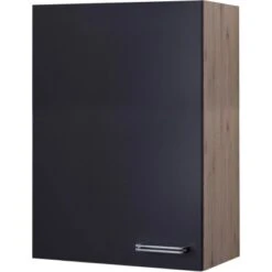 Flex-Well Exclusiv Hängeschrank Groß Lara 60 X 89 Cm Anthrazit-San Remo Eiche