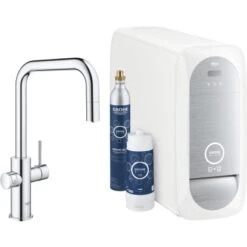 Grohe U-Auslauf Starter Kit Blue Home Chrom