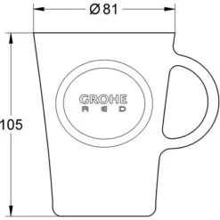 Grohe Teegläser Red 4 Stück -Küchenbedarf Geschäft 5212832 4520 1451364 1