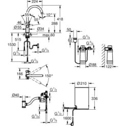 Grohe C-Auslauf Armatur Und Boiler Red Duo M-Size Supersteel -Küchenbedarf Geschäft 5288295 4520 100025159 1