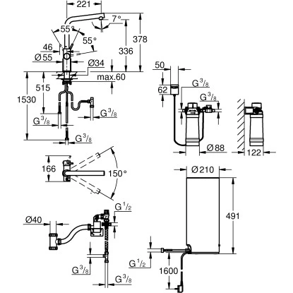Grohe L-Auslauf Armatur Und Boiler Red Duo L-Size Supersteel 3 Grohe L-Auslauf Armatur Und Boiler Red Duo L-Size Supersteel – Bild 3